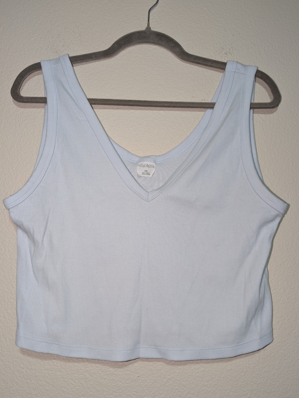 Wild Fable Ribbed Summer Crop Tank Top Size XXL